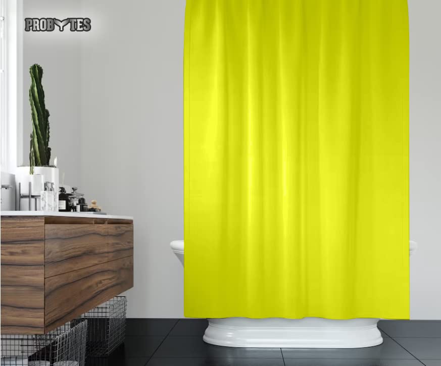 ProBytes Shower Curtain, Made of PEVA, Water Repellent, Mildew Resistant, 180x180cm, 71x71inch, Rail Hooks,Feather Light - Image 4
