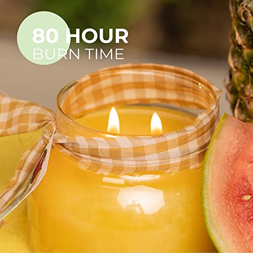 Acheerfulgiversliceofparadisemamascentedglassjarcandle22ozwithlidtruetolifefragrancemadeinusa Urban Country Home Decor A cheerful giver slice of paradise mama scented glass jar candle 22oz with lid true to life fragrance made in usa urban country home decor