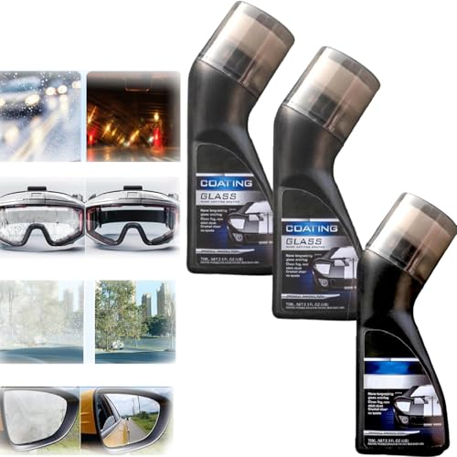 XRXRX Limpiador De Agente De Recubrimiento Antivaho Micromolecular, Antivaho para Parabrisas De Automóvil con Recubrimiento, Recubrimiento Antiniebla del Parabrisas Automotriz, Vidrio, Ventanas