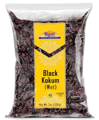 Rani Black Kokum (Wet) Garcinia Indica 7oz (200g) ~ All Natural | Gluten Friendly | Vegan | NON-GMO | Kosher | No Salt or fillers | Indian Origin