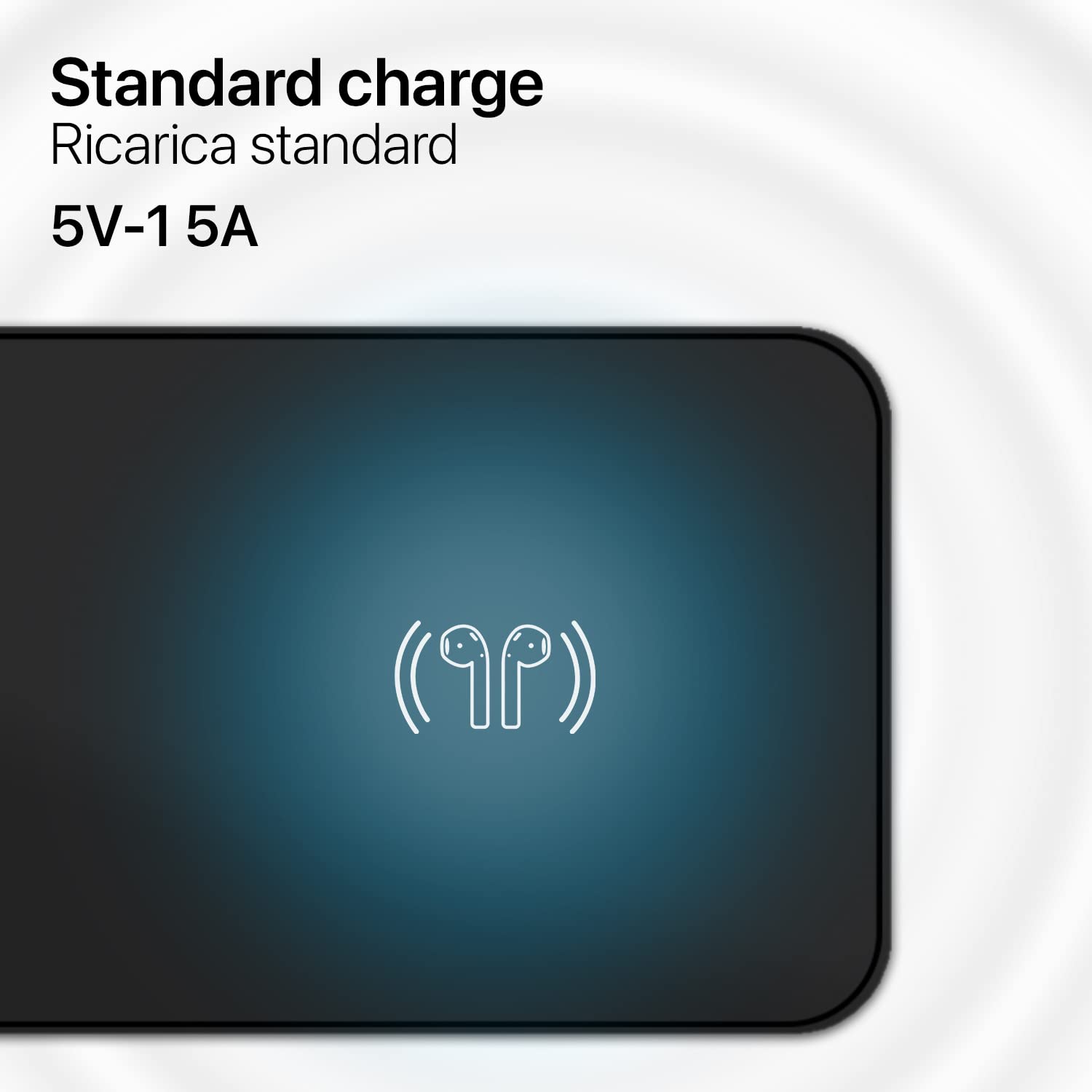 Multi Wireless Charger 3 in 1, Compatibile con Iphone/Samsung/Lg Watch AirPods, Caricatore Ricarica Rapida con Design Minimale in Alluminio, Caricabatteria a induzione senza fili 10W+5W+650mA