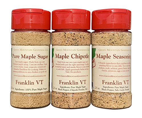 Vermont Maple Sampler (Maple Rub, Maple Chipotle, Maple Sugar)