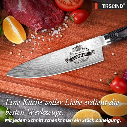 Küchenmesser Geschenk für Ihn, Jahrestag Weihnachten Geschenke für Ehemann – Ansicht 3