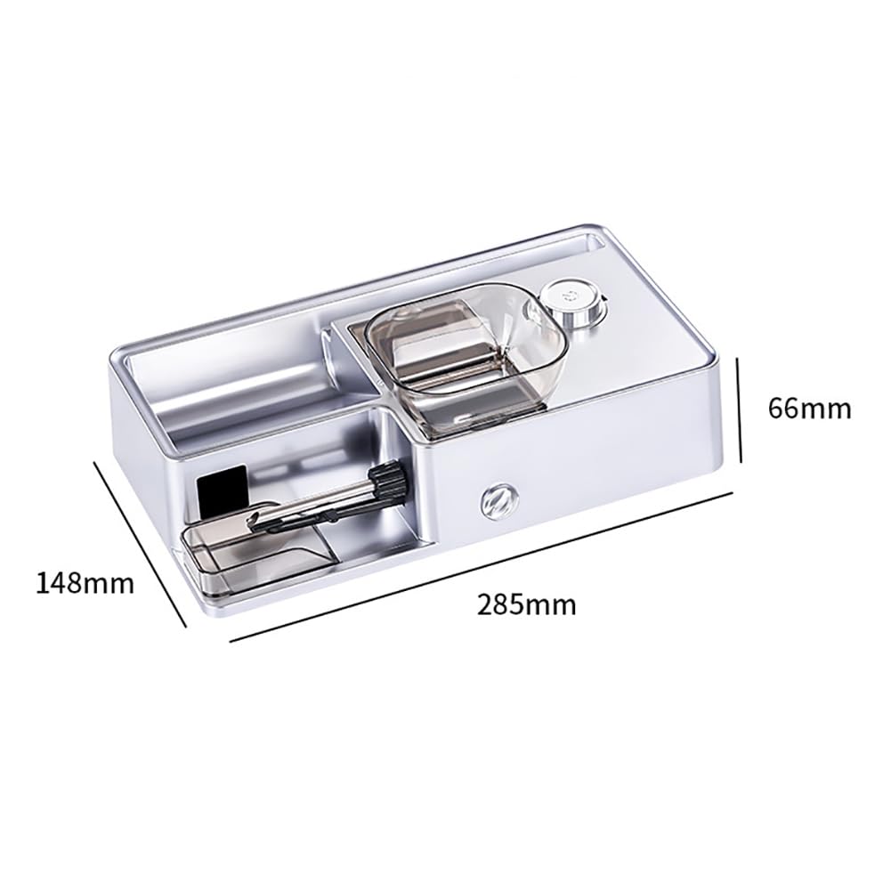 Maszyna do papierosów, Maszyna do papierosów Double Hopper, elektryczna inteligentna indukcyjna do użytku domowego 8M/6,5M/5,5M automatyczne napełnianie papierosów(Black)