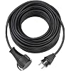 Brennenstuhl Qualitäts-Gummi-Verlängerungskabel (5m Kabel, für den kurzfristigen Einsatz im Außenbereich IP44) schwarz