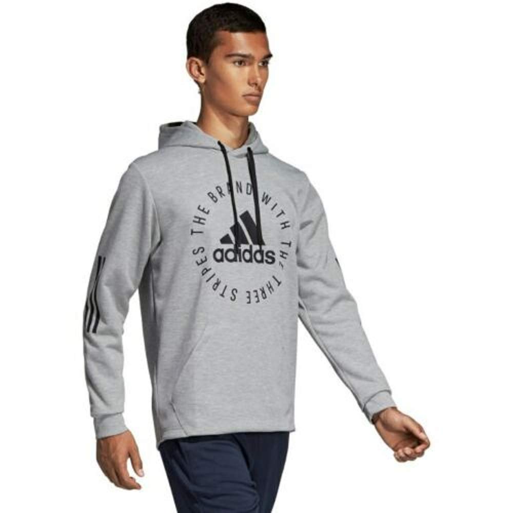 adidas Athletics Sport ID Pullover Hoodie - Men's DT9926 Size L Grey