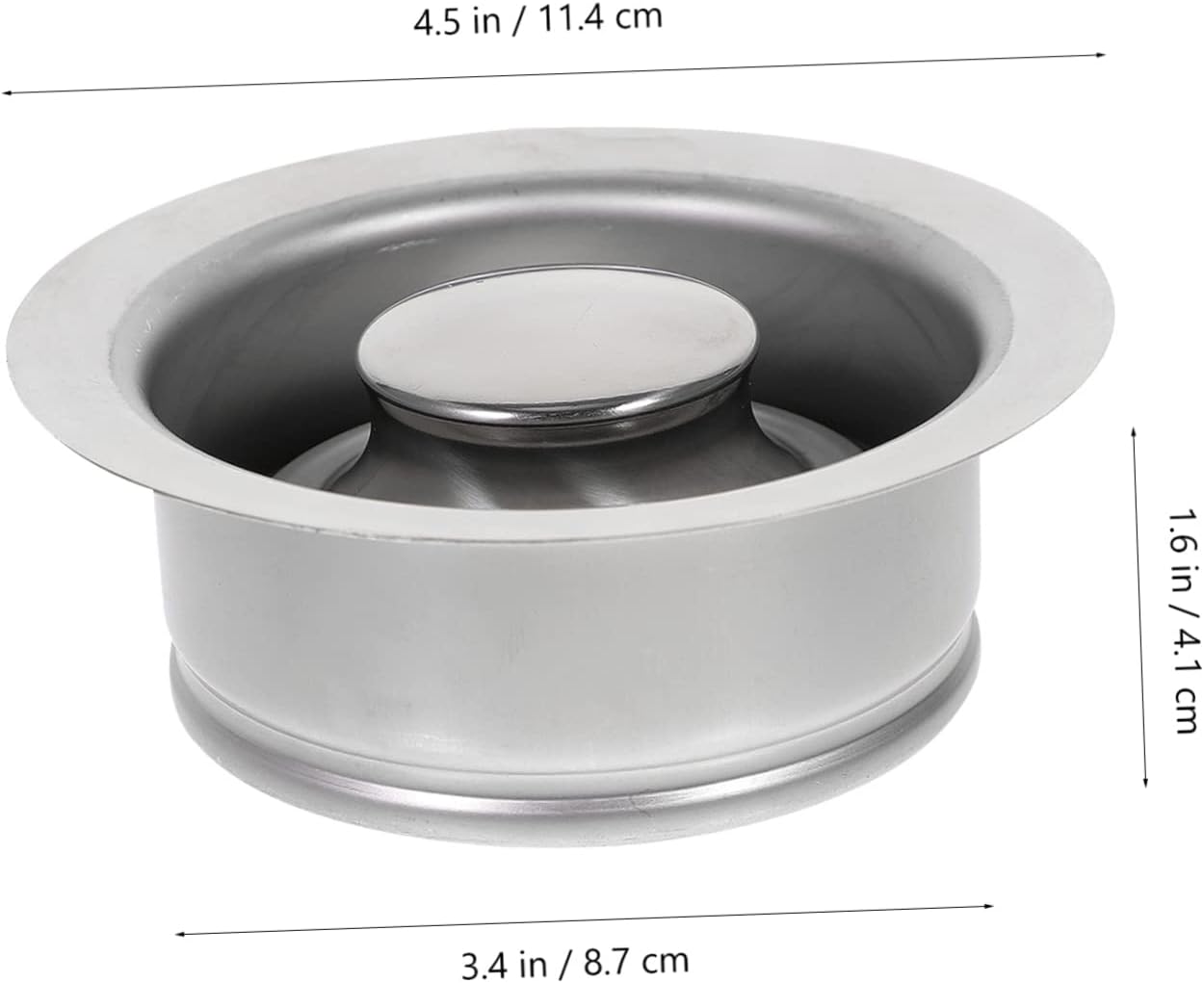balacoo 3pcs 114mm Replacement Sink Garbage Disposal Flange and Stopper Durable Easy to Use for Kitchen Drain