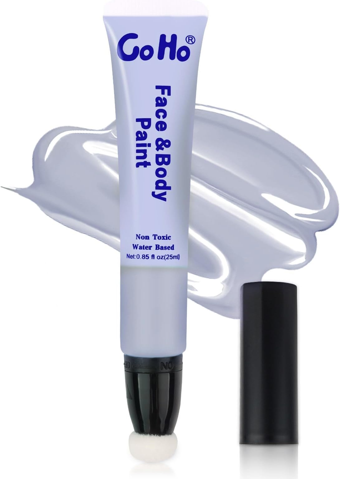 Go Ho Light Grey Face Paint Stick,Water Based Cream Gray Body Paint Washable,Face Paint Kit Full Coverage Oil-Free,Halloween Cosplay SFX Vampire Zombie Makeup