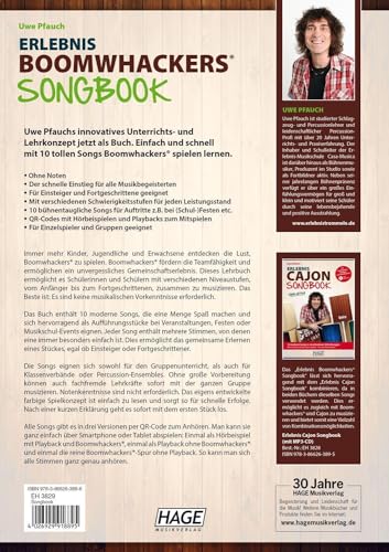 Erlebnis Boomwhackers® Songbook: 10 moderne Songs in verschiedenen Stilrichtungen. Ohne Vorkenntnisse Boomwhackers® spielen - Für alle Altersstufen!: ... spielen - Fu¨r alle Altersstufen!