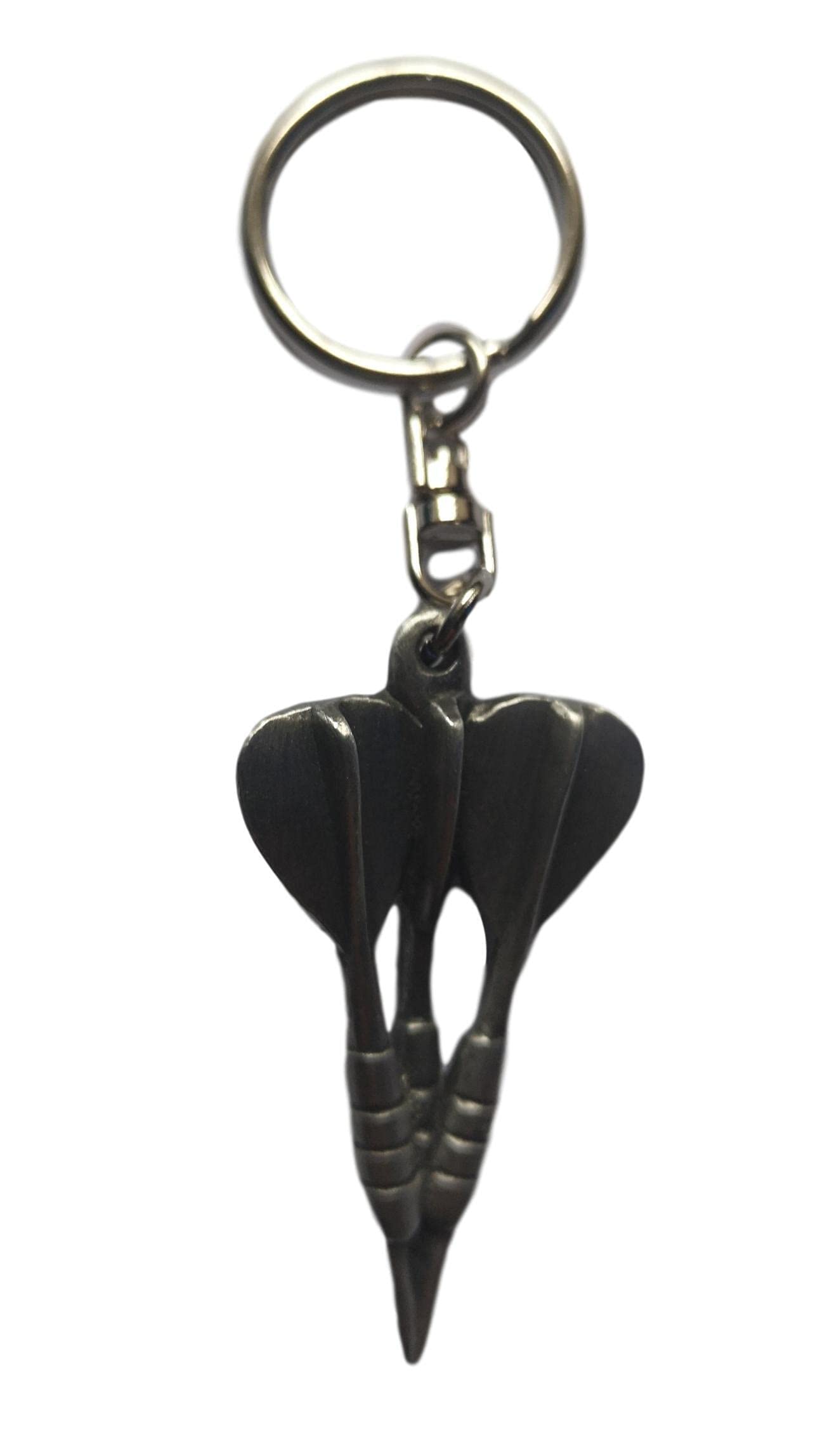 David Hinwood Darts pewter metal keyring