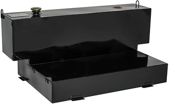 Delta 498002 98 Gallon Black L-Shaped Steel Liquid Transfer Tank for Trucks for 4-Door Trucks