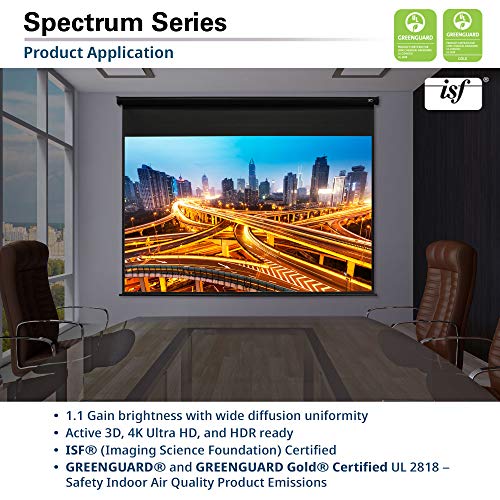 Elite Screens Spectrum, 100-inch Diag 16:9, Electric Motorized 4K/8K Ready Drop Down Projector Screen, ELECTRIC100H