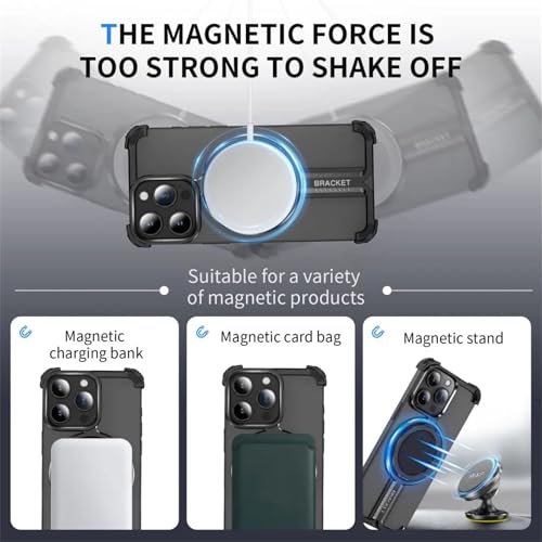 Coque magnétique iPhone 14 Pro avec béquille rotative 360° - 4