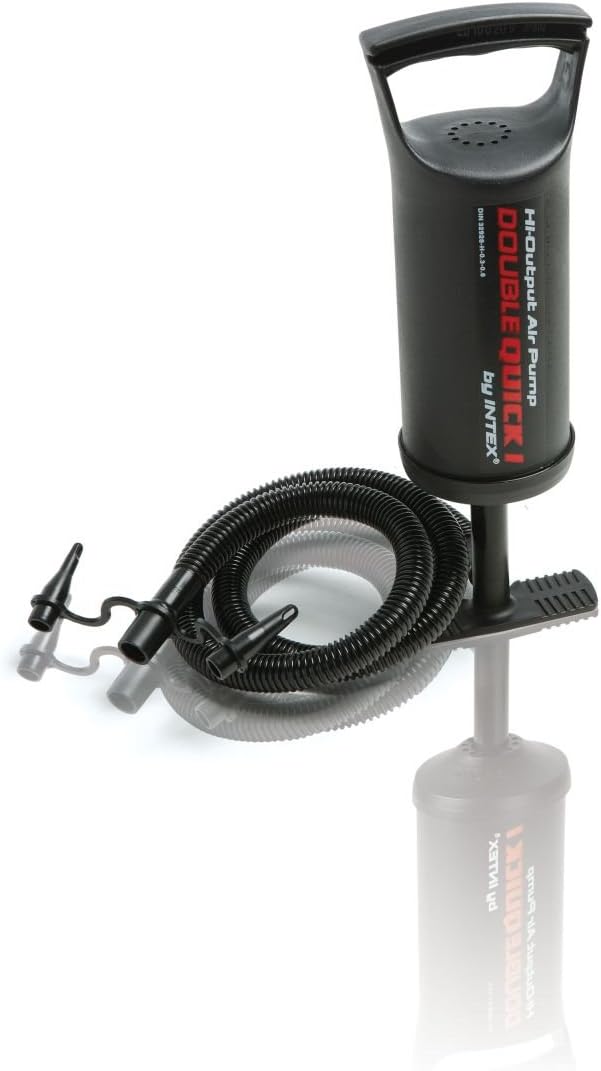 Intex Double Quick Hand Pump with hose and nozzles.
