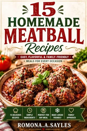 15 Homemade Meatball Recipes: Easy, Flavorful Recipes for Every Occasion Including Classic Italian, Swedish, BBQ, Honey Garlic, Teriyaki, Greek, Buffalo Chicken, and More