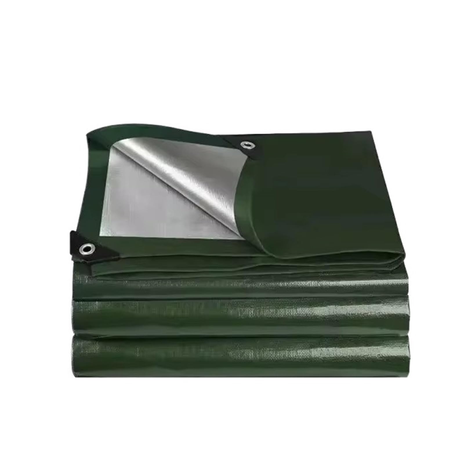 Chenghw Green Silver Tarpaulin Garden Cover Waterproof Awning Canvas Oil Cloth Canopy For Plants, 0.32Mm(,2X4m)