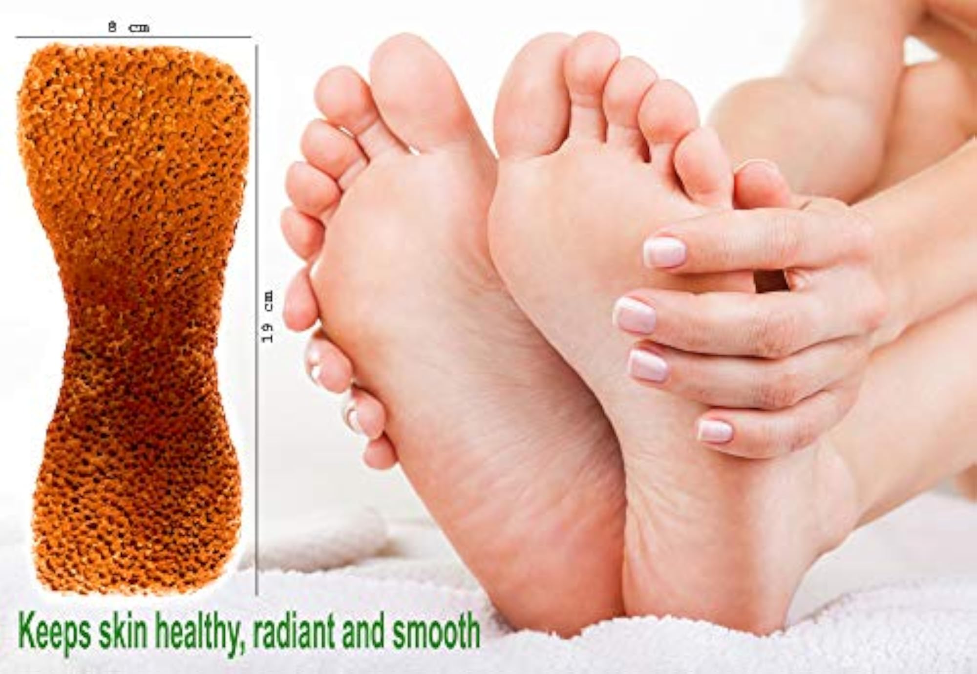 Handmade Organic Clay Scrubber for Dead Skin Removal