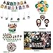 demon birthday party decorations，Anime theme party supplies,Including banners, balloons, tablecloths, dinner plates, etc.