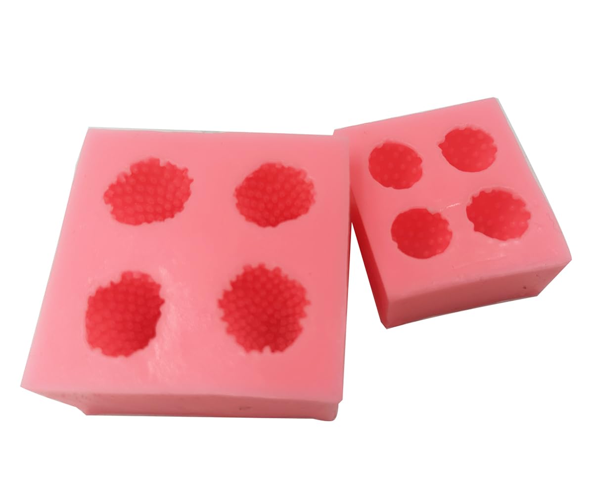 Strawberry Silicone Molds 2Pcs/Set, Family Cake Decoration Fondant Mold, for Cupcake Toppers Chocolate Muffins Flower Paste Gum Ice Epoxy Resin Polymer Clay Crafts