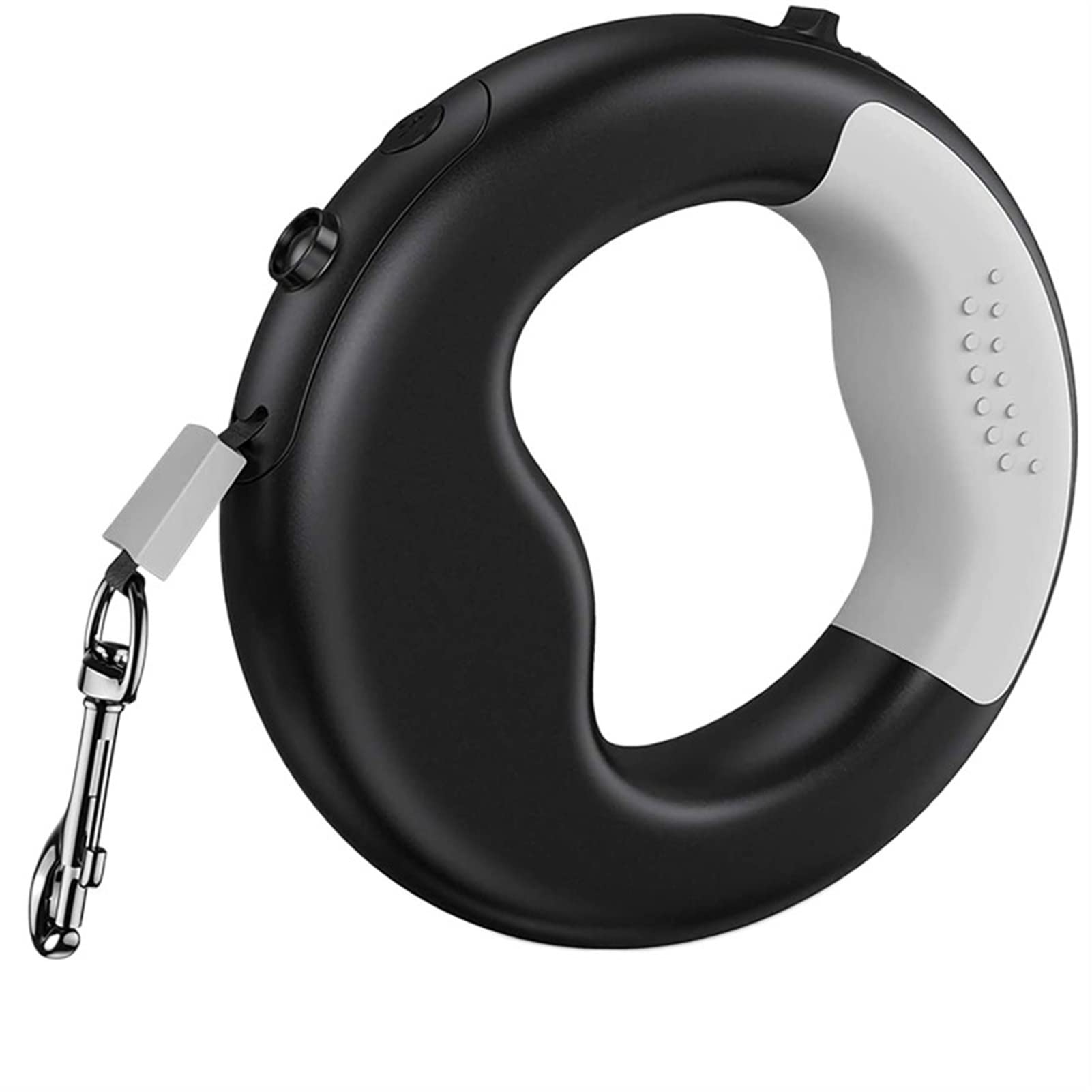 Rozwijana smycz dla psa, ładowana przez USB, antypoślizgowa(Black,118.1inch)