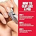 Revlon Nail Clipper With File, Manicure Care Tool With a Curved Blade for an Accurate Trimming and Grooming, Easy to Use (Pack of 1)