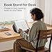 ERGONOV Lap Beanbag Book Stand for Hands Free Reading Comfortable Reading Pillow Stand Minimize Neck Strain Perfect Idea for Book Lovers in Dorm Room or Anywhere Else with Bookseat(Gray)