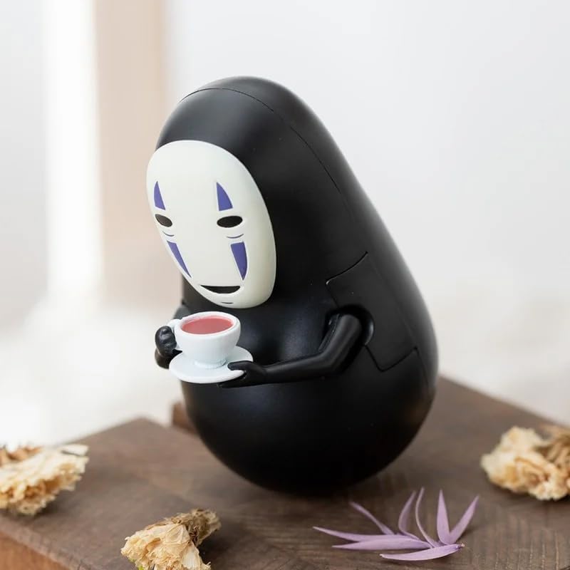 ensky - Spirited Away - YR-MC04 Roly Poly Tilting Figure No-Face with Teacup, Studio Ghibli Official Merchandise image 5