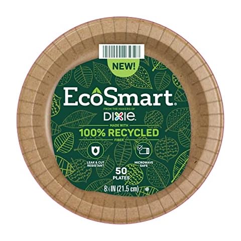 EcoSmart 100% Recycled Fiber Paper Plates Cover