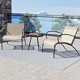 Tissu Respirant et Résistant: Savourez l'instant grâce à une toile aérée à séchage rapide. Résistante à la déchirure et aux UV, elle assure une assise toujours fraîche et confortable, même par grande chaleur. Goûtez au bonheur d'un extérieur sans contrainte.