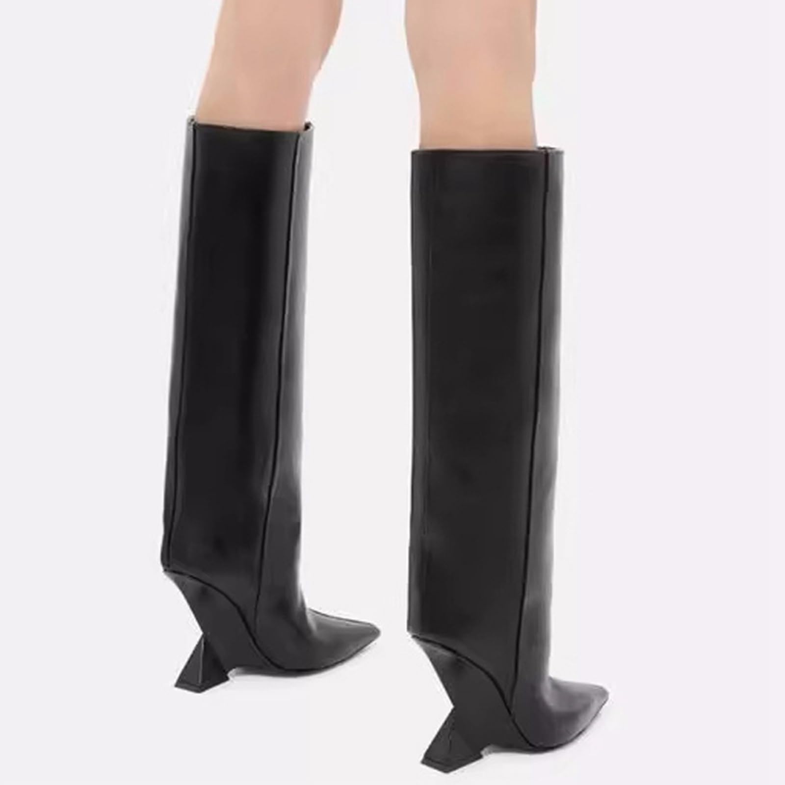 10CM/3.93IN Toe a Punta Tacchi a Spillo Sexy Coscia Donna Stivali Alti Discoteca Prom Party Pole Dancing Boots