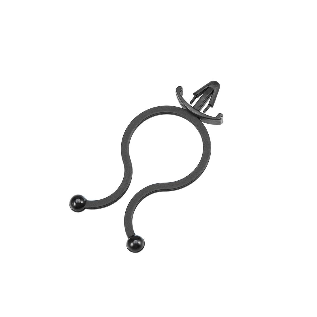 Serre-câbles torsadés en nylon 17 mm noir uxcell pour gestion de câbles électriques