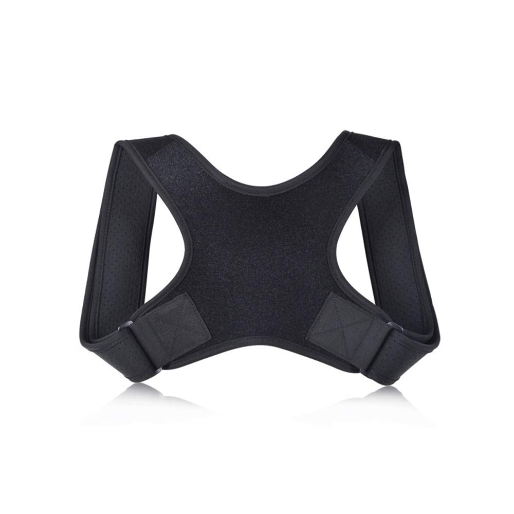 Adjustable Back Posture Corrector Clavicle Spine Back Shoulder Lumbar Brace Support Belt Posture Correction Unisex,Black