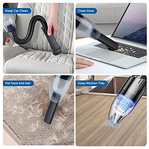 Lipuws Mini Protable Car Vacuum Cordless,Handheld Vacuum For Quick Cleaning, Hand Held Vacuuming, Dust Buster Cordless Rechargeable For Car Home And Office #TOP5
