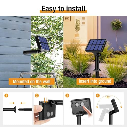 btfarm Solar Lichterkette Aussen, 2x15M 150 LED Solarlichterkette Außen Wetterfest 8 Modi IP65 Wasserdicht Kupferdraht Lichterkette Außen Solar Outdoor für Garten Terrasse Baum Hof Party (Warmweiß)