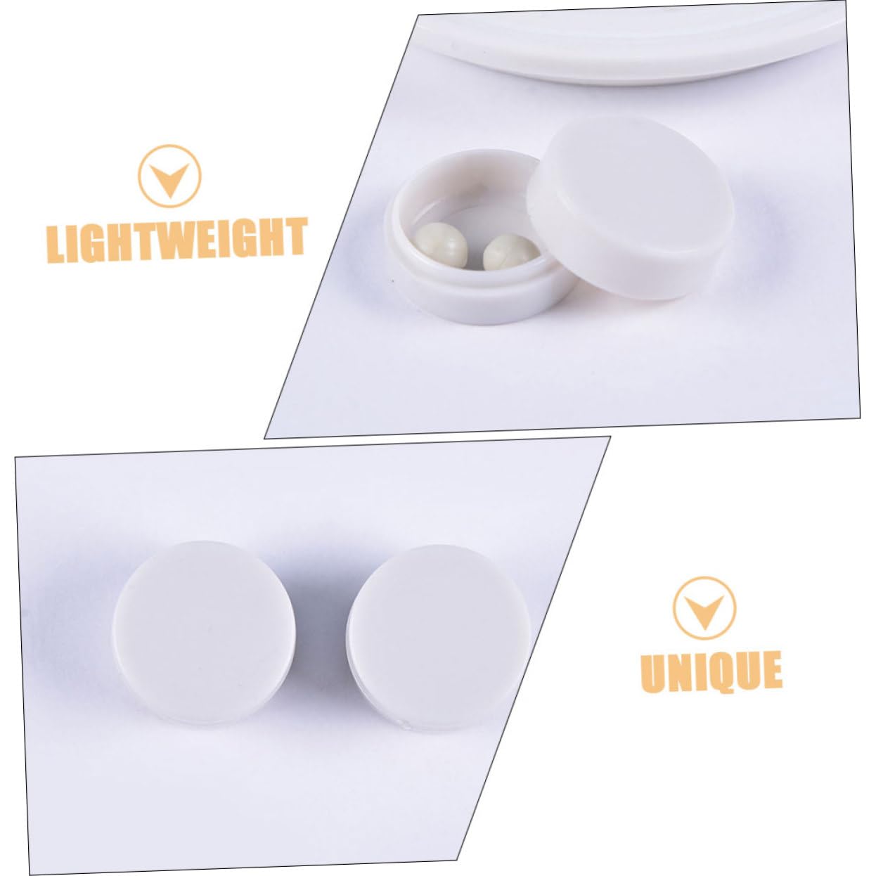 Angoily Noise Maker Insert for Rattle Balls 50pcs Plastic Ring Boxes Baby Squeakers Bell Fix