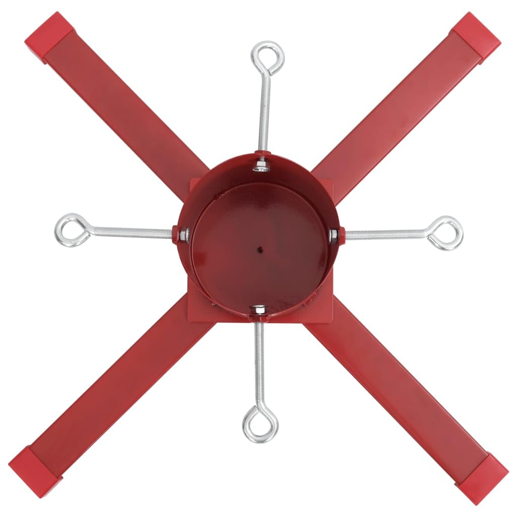 Brokky Supporto per Albero di Natale Rosso 61x61x15,5 cm-Supporto per Albero di Natale,Base per Albero di Natale
