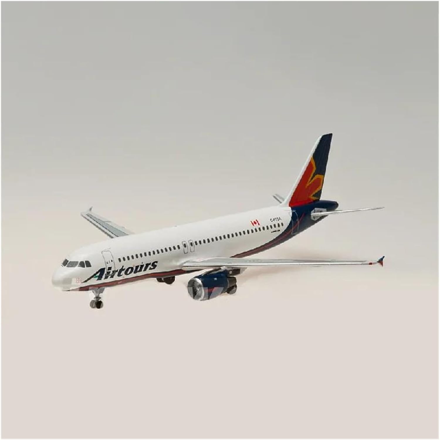 Miniature Scale 1 400 for Airtours A320 C-FTDA DieCast Alloy Aircraft Model Souvenir Decorations Flying Toy Game Kits