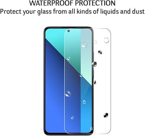 QUITECO Ochraniacz ekranu do Xiaomi Redmi Note 13 4G / Redmi Note 13 5G [2 sztuki] szkło hartowane na ekranu, screen protector ochronne ekran