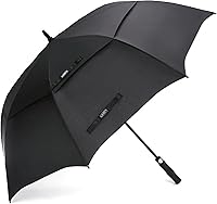 G4Free Golf Umbrella 47/54/62/68 Inch Automatic Open Windproof Vented Double Canopy Extra Large Waterproof Stick Umbrella