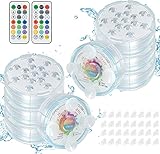 Oralys Pool Lights for Above Ground Pools,16 Colors 15LEDs Magnetic Submersible Swimming LED...