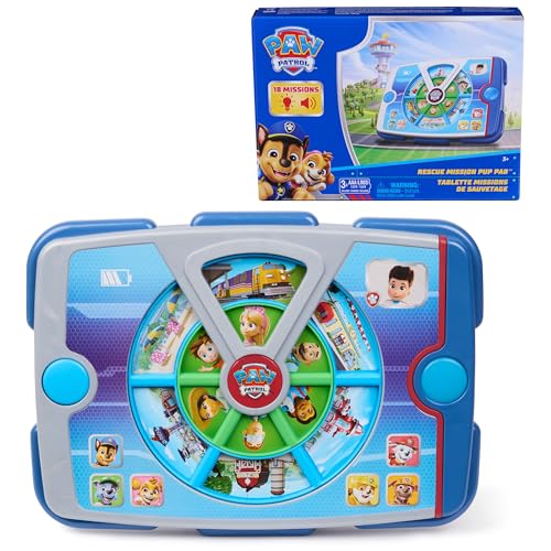 Paw Patrol Academy Rescue Mission Pup Pad Interactive Toy with Lights Sounds & Music Pretend Play Kids Toys for Boys & Girls Ages 3 and Up