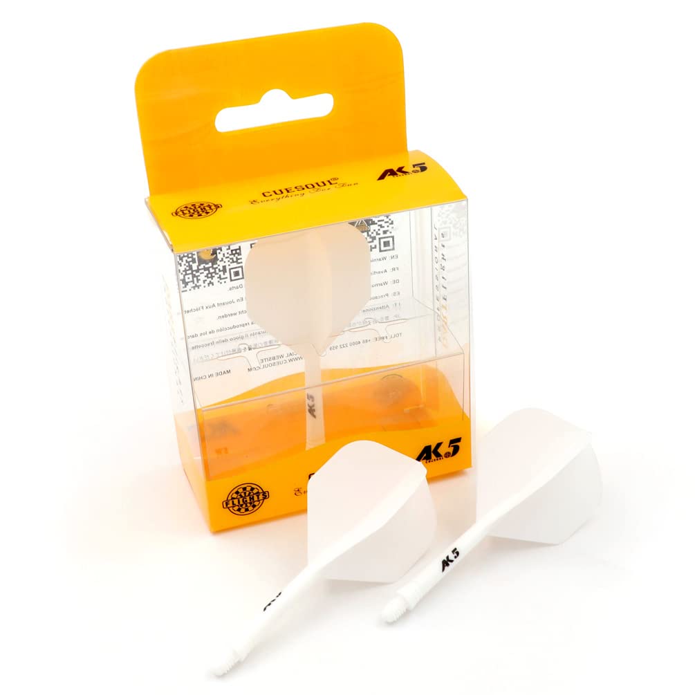 CUESOUL Rost Eje de dardo Integrado y Plumas estándar/lágrima de Pera/Forma Delgada con patrón Atractivo, Juego de 3 Piezas — view 9