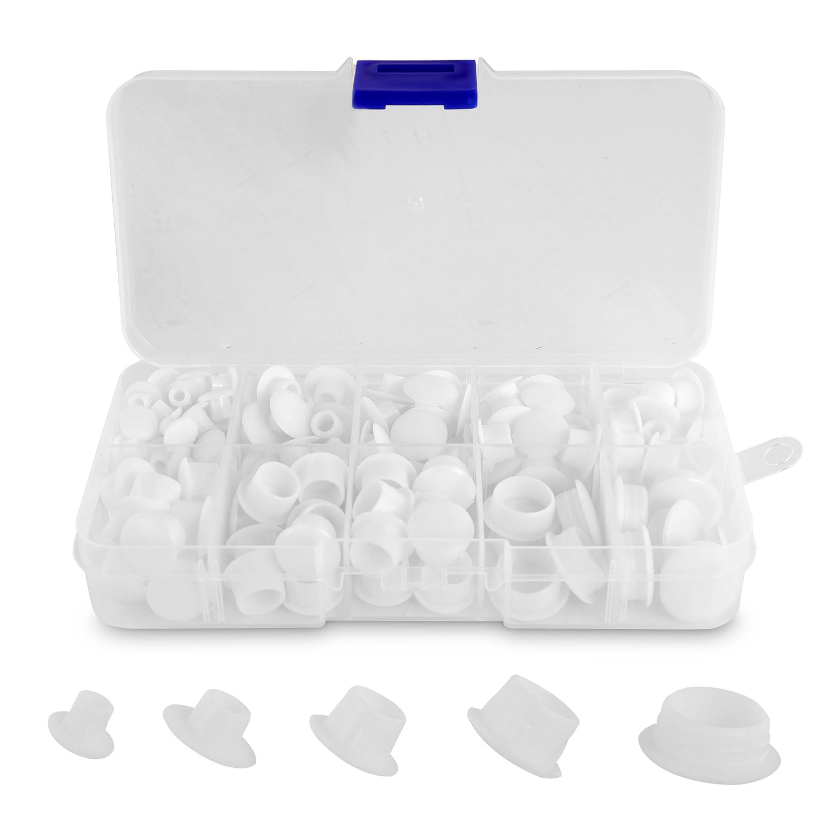 170 Stück Schraubenabdeckungen Set Weiß - 7 Größen Für Möbel & DIY