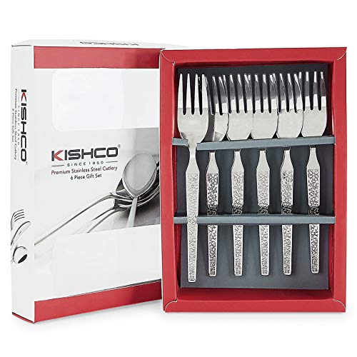 Kishco Stainless Steel Parma Baby/All Purpose Fork - Pack of 6