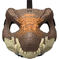 Mattel Jurassic World Rebirth Spinosaurus Dinosaur Mask, Role-Play Head Wear, Movie-Inspired Costume Gear, Openable Jaw