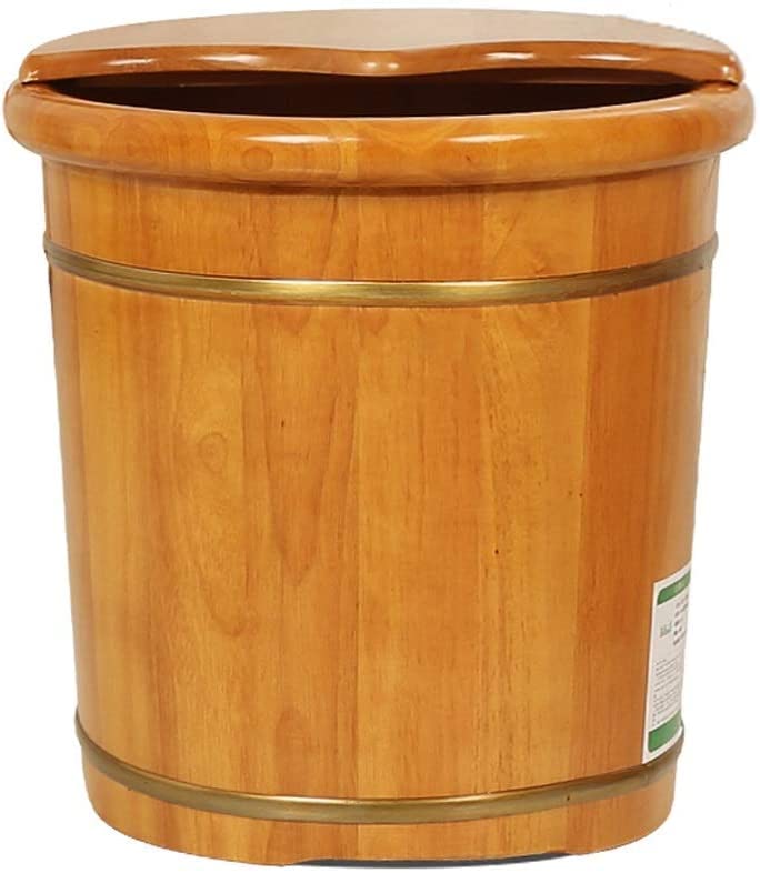 Spa de pies con bañera de madera para pedicura