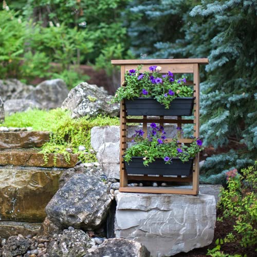 Algreen 34002 Garden View, Vertical Living Wall Planter , Brown #TOP4