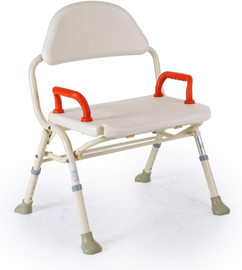 Bath Stools,Old Man Bath Chair Aluminum Alloy Folding Widened Bathroom Chair Shower Stool Large Load-Bearing