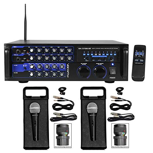 VOCOPRO DA-3700-BT 200w Digital Karaoke Mixer Amplifier w/Bluetooth+(2) Mics