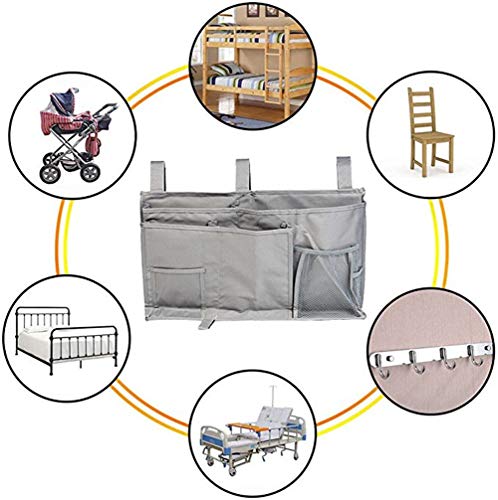 IBLUELOVER Betttasche Hochbett Hängen Aufbewahrungstasche Klettverschluss Bettaufhänger Oxford Hängeaufbewahrung Kinderzimmer Hanging Organizer Kinderwagen Hängen Tasche Multifunktional Bettablage - Image 7